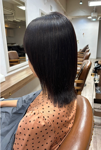 施術後のヘアスタイル3