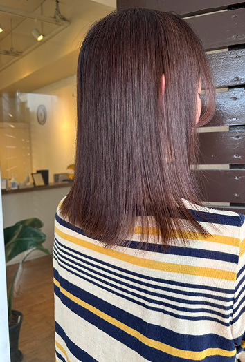 施術後のヘアスタイル1