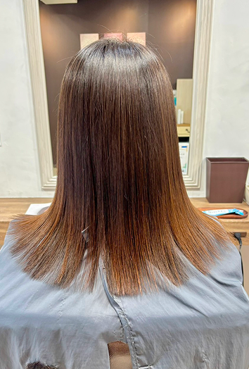 施術後のヘアスタイル6